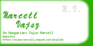 marcell vajsz business card